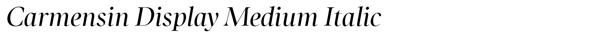 Carmensin Display Medium Italic image